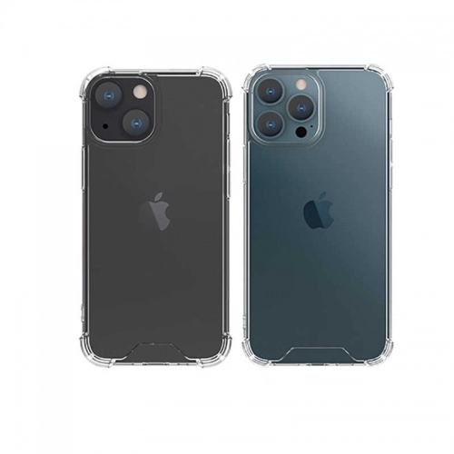 Apple iPhone 15 Plus (6.7) Kılıf Silikon Köşe Korumalı Airbag Darbe Emici Kapak - Şeffaf