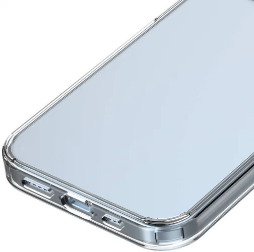 Apple iPhone 15 Plus (6.7) Kılıf Lux Korumalı Kenarları Silikon Arkası Sert Coss Kapak - Şeffaf