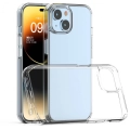 Apple iPhone 15 Plus (6.7) Kılıf Lux Korumalı Kenarları Silikon Arkası Sert Coss Kapak - Şeffaf