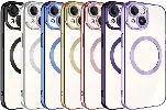 Apple iPhone 15 Plus (6.7) Kılıf Magsafe Wireless Şarj Özellikli Zore Setro Silikon - Sierra Mavi