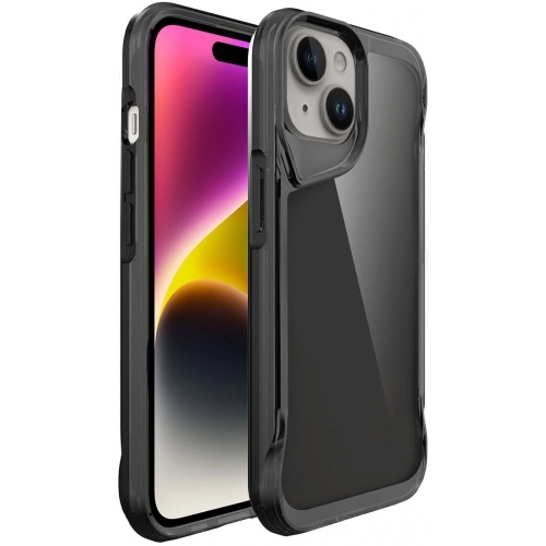 Apple iPhone 15 Plus (6.7) Kılıf Şeffaf TPU Kenarları Esnek Crystal T-Max Kapak - Şeffaf