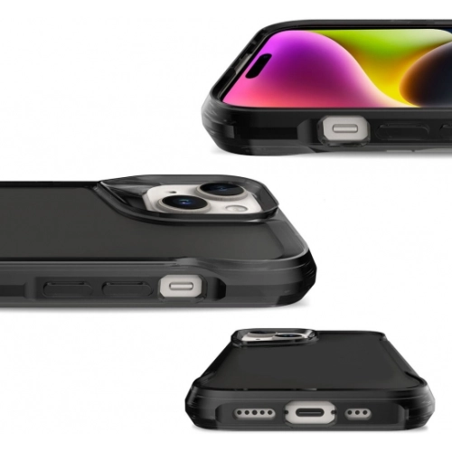 Apple iPhone 15 Plus (6.7) Kılıf Şeffaf TPU Kenarları Esnek Crystal T-Max Kapak - Şeffaf