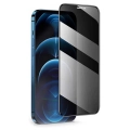 Apple iPhone 15 Plus (6.7) Kırılmaz Cam 5D Ekran Koruyucu Karartmalı Hayalet Cam Privacy Tam Kapatan - Siyah