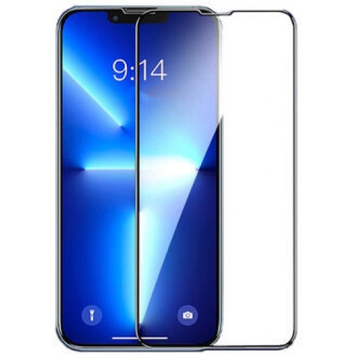 Apple iPhone 15 Plus (6.7) Kırılmaz Cam Etnaa Ekran Koruyucu - Siyah