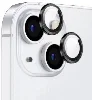 Apple iPhone 15 Plus (6.7) Lens Kamera Koruyucu Parmak İzi Bırakmayan Anti-Reflective CL-12 - Siyah