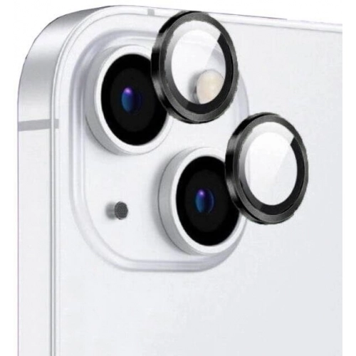 Apple iPhone 15 Plus (6.7) Lens Kamera Koruyucu Parmak İzi Bırakmayan Anti-Reflective CL-12 - Siyah