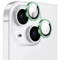 Apple iPhone 15 Plus (6.7) Lens Kamera Koruyucu Parmak İzi Bırakmayan Anti-Reflective CL-12 - Yeşil