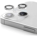 Apple iPhone 15 Plus Casebang Gem Kamera Lens Koruyucu - Gümüş