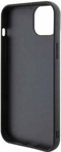 Apple iPhone 15 Plus Kılıf Ferrari Orjinal Lisanslı Magsafe Şarj Özellikli Metal Logolu PU Karbon Kapak - Siyah