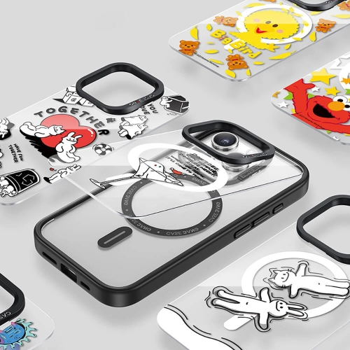 Apple iPhone 15 Plus Kılıf Magsafe Şarj Özellikli Casebang Body Frame Kapak - Siyah