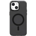 Apple iPhone 15 Plus (6.7) Kılıf Magsafe Şarj Özellikli Saydam Arka Yüzey Recci Crystal Color Serisi Kapak - Siyah