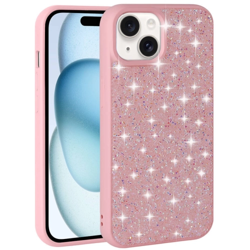 Apple iPhone 15 Plus Kılıf Parlak Taşlı Tasarım Zore Pırlanta Kapak - Siyah