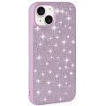 Apple iPhone 15 Plus Kılıf Parlak Taşlı Tasarım Zore Pırlanta Kapak - Lila