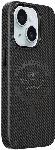 Apple iPhone 15 Plus Kılıf Wiwu LCC-107 Karbon Fiber Magsafe Şarj Özellikli Kamera Korumalı Kabon Kapak - Siyah