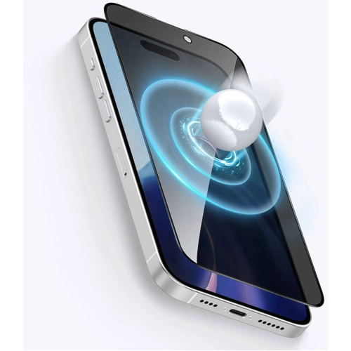 Apple iPhone 15 Plus Recci RSP-A07SP 3D Privacy Shield Temperli Cam Ekran Koruyucu - Gri