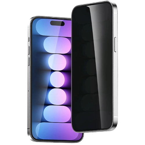 Apple iPhone 15 Plus Recci RSP-A18AP Privacy Temperli Cam Ekran Koruyucu - Gri