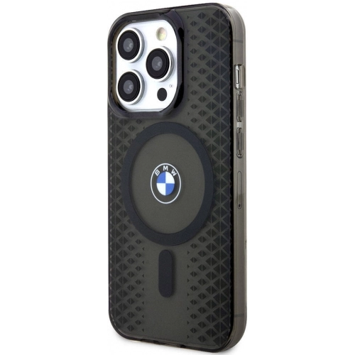 Apple iPhone 15 Pro (6.1) Kılıf BMW Magsafe Şarj Özellikli Transparan IML Signature Orjinal Lisanslı Kapak - Mavi