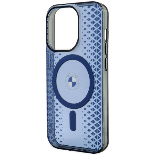 Apple iPhone 15 Pro (6.1) Kılıf BMW Magsafe Şarj Özellikli Transparan IML Signature Orjinal Lisanslı Kapak - Mavi