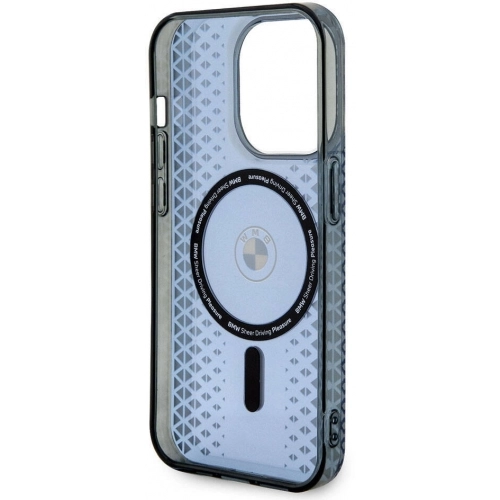 Apple iPhone 15 Pro (6.1) Kılıf BMW Magsafe Şarj Özellikli Transparan IML Signature Orjinal Lisanslı Kapak - Mavi