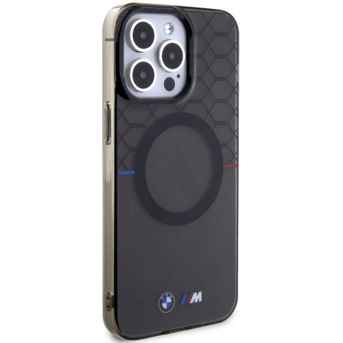 Apple iPhone 15 Pro (6.1) Kılıf BMW Magsafe Şarj Özellikli Transparan M Dizayn Orjinal Lisanslı Kapak - Gri