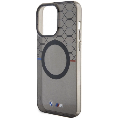 Apple iPhone 15 Pro (6.1) Kılıf BMW Magsafe Şarj Özellikli Transparan M Dizayn Orjinal Lisanslı Kapak - Gri