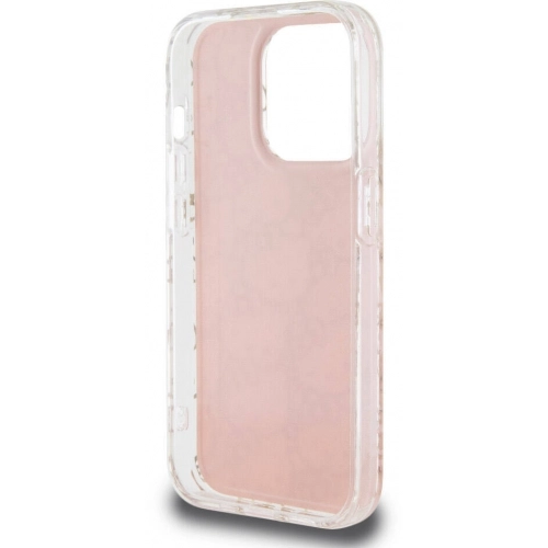 Apple iPhone 15 Pro (6.1) Kılıf Hello Kitty Orjinal Lisanslı Renk Geçişli Elektroplating Kaplama Kitty Head Desenli Kapak - Pembe