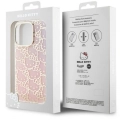 Apple iPhone 15 Pro (6.1) Kılıf Hello Kitty Orjinal Lisanslı Renk Geçişli Elektroplating Kaplama Kitty Head Desenli Kapak - Pembe