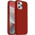 Apple iPhone 15 Pro (6.1) Kılıf İnce Soft Mat Renkli Esnek Silikon Kapak - Kırmızı