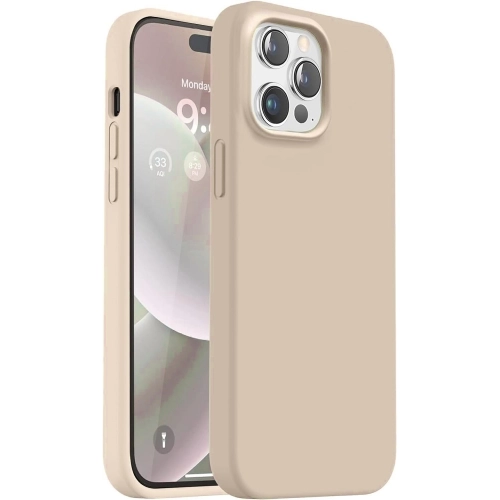 Apple iPhone 15 Pro (6.1) Kılıf İnce Soft Mat Renkli Esnek Silikon Kapak - Rose Gold