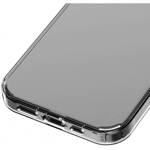 Apple iPhone 15 Pro (6.1) Kılıf Lux Korumalı Kenarları Silikon Arkası Sert Coss Kapak - Şeffaf