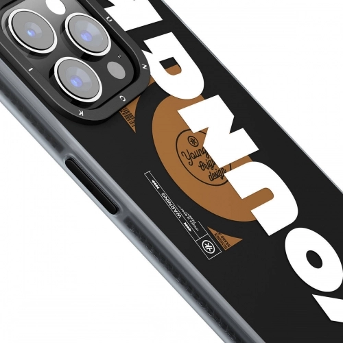 Apple iPhone 15 Pro (6.1) Kılıf Magsafe Şarj Özellikli Youngkit Binfen Serisi Yazı Temalı Kapak - Yeşil