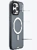 Apple iPhone 15 Pro (6.1) Kılıf Magsafe Şarj Özellikli Youngkit Colored Sand Serisi Kapak - Mavi