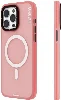 Apple iPhone 15 Pro (6.1) Kılıf Magsafe Şarj Özellikli Youngkit Colored Sand Serisi Kapak - Pembe