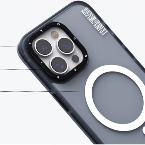 Apple iPhone 15 Pro (6.1) Kılıf Magsafe Şarj Özellikli Youngkit Colored Sand Serisi Kapak - Pembe