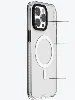 Apple iPhone 15 Pro (6.1) Kılıf Magsafe Şarj Özellikli YoungKit Crystal Color Serisi Kapak - Siyah