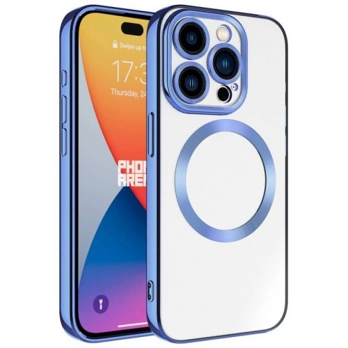 Apple iPhone 15 Pro (6.1) Kılıf Magsafe Wireless Şarj Özellikli Zore Setro Silikon - Midnight