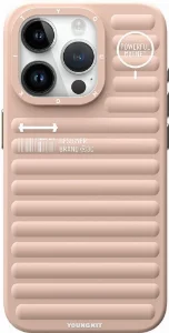 Apple iPhone 15 Pro (6.1) Kılıf Mat Renkli Tasarım YoungKit Original Serisi Kapak - Pembe