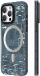 Apple iPhone 15 Pro (6.1) Kılıf Orjinal Lisanslı Magsafe Özellikli YoungKit Technology Serisi QC Kapak - Siyah