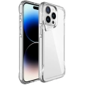 Apple iPhone 15 Pro (6.1) Kılıf Şeffaf TPU Kenarları Esnek Crystal T-Max Kapak - Şeffaf