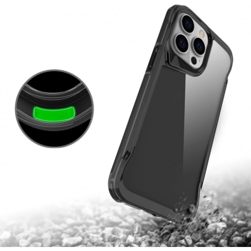 Apple iPhone 15 Pro (6.1) Kılıf Şeffaf TPU Kenarları Esnek Crystal T-Max Kapak - Şeffaf