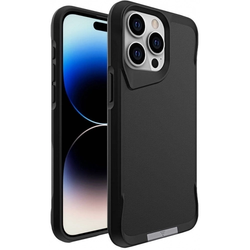 Apple iPhone 15 Pro (6.1) Kılıf Standlı TPU Kenarları Esnek Mat T-Max Kapak - Gri