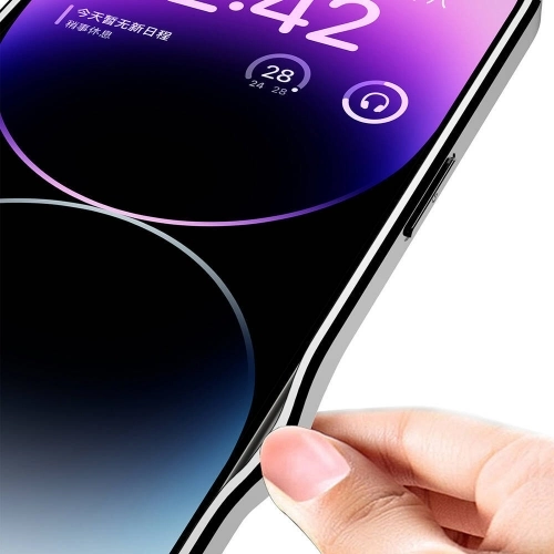 Apple iPhone 15 Pro (6.1) Kılıf Ultra İnce Kamera Korumalı PC + Deri Arka Yüzey X-Pro Kapak  - Titanyum-Gri