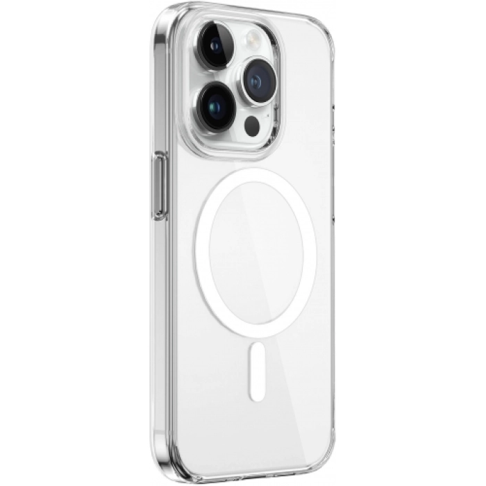 Apple iPhone 15 Pro (6.1) Kılıf Wiwu FYY-014 Magsafe Şarj Özellikli Şeffaf Kapak - Şeffaf