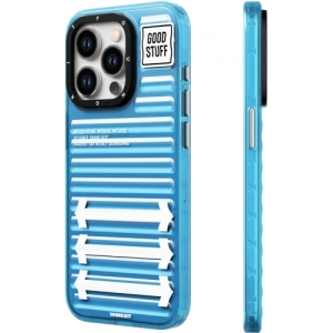 Apple iPhone 15 Pro (6.1)  Kılıf YoungKit Luggage FireFly Serisi Kapak - Sierra Mavi