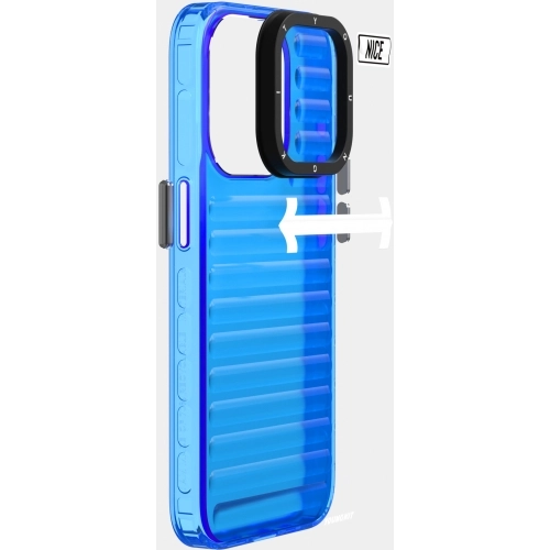 Apple iPhone 15 Pro (6.1) Kılıf YoungKit Luggage FireFly Serisi Kapak - Sierra Mavi