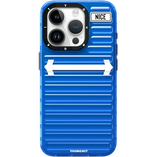 Apple iPhone 15 Pro (6.1)  Kılıf YoungKit Luggage FireFly Serisi Kapak - Yeşil