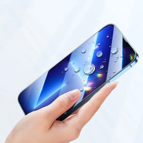 Apple iPhone 15 Pro (6.1) Kırılmaz Cam Etnaa Ekran Koruyucu - Siyah