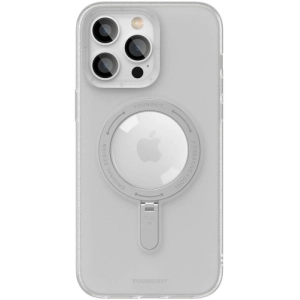 Apple iPhone 15 Pro (6.1) Magsafe Şarj Özellikli Youngkit Rock Serisi Kapak - Beyaz