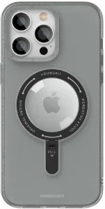Apple iPhone 15 Pro (6.1) Magsafe Şarj Özellikli Youngkit Rock Serisi Kapak - Siyah