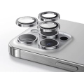 Apple iPhone 15 Pro Casebang Gem Kamera Lens Koruyucu - Gümüş